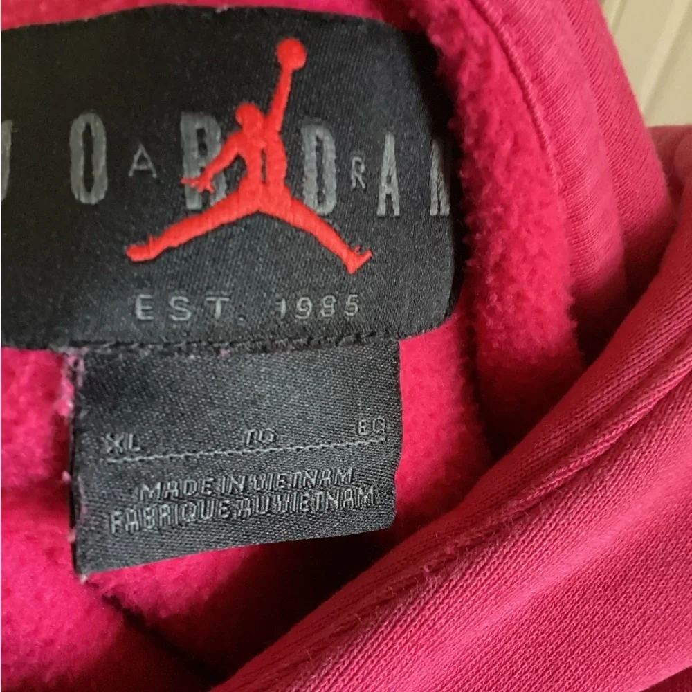 Nike Air Jordan Sport DNA Fleece Pullover Hoodie Pink Mens Sz XL CR053